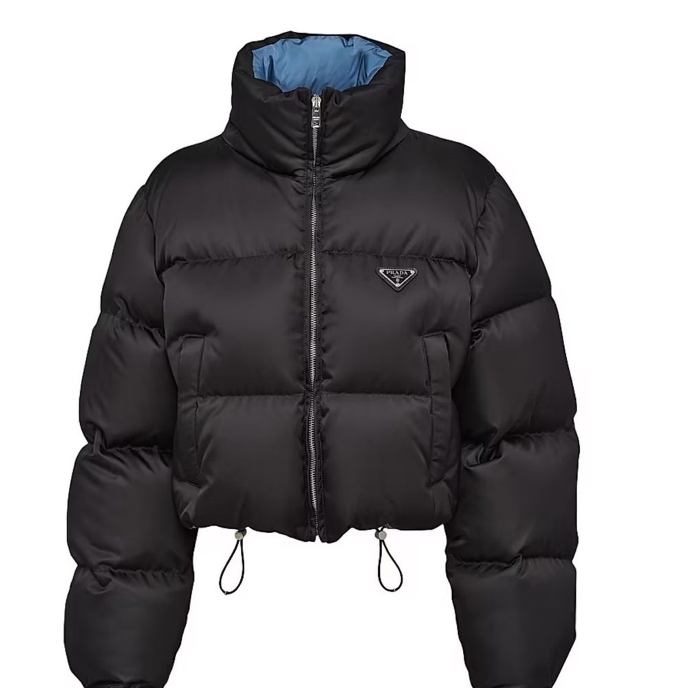 Prada re nylon cropped down jacket